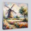 Wandbild Windmühle 2 Kunstdruck auf Leinwand direkt zum Aufhängen | Wandbild Galerie