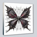 Wandbild Gothic Schmetterling 4 Kunstdruck auf Leinwand | Wandbild Galerie