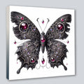 Wandbild Gothic Schmetterling 8 Kunstdruck auf Leinwand | Wandbild Galerie
