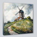 Wandbild Windmühle Kunstdruck auf Leinwand direkt zum Aufhängen | Wandbild Galerie