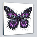 Wandbild Gothic Schmetterling 3 Kunstdruck auf Leinwand | Wandbild Galerie