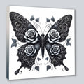 Wandbild Gothic Schmetterling 5 Kunstdruck auf Leinwand | Wandbild Galerie