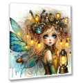 Wandbild Mädchen Elfe 7 Steampunk Kunstdruck auf Leinwand | Wandbild Galerie