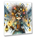 Wandbild Mädchen Elfe 5 Steampunk Kunstdruck auf Leinwand | Wandbild Galerie