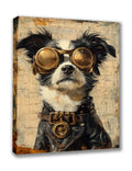 Wandbild Hund 7 Steampunk Stil Oelgemälde Kunstdruck auf Leinwand | Wandbild Galerie