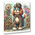 Wandbild kleiner Steampunkhund 2 Steampunk Kunstdruck auf Leinwand | Wandbild Galerie