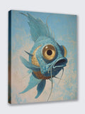 Wandbild Fisch Salvador Dali Style Kunstdruck auf Leinwand | Wandbild Galerie