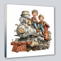 Wandbild Vintage Kids 2 Kunstdruck auf Leinwand | Wandbild Galerie