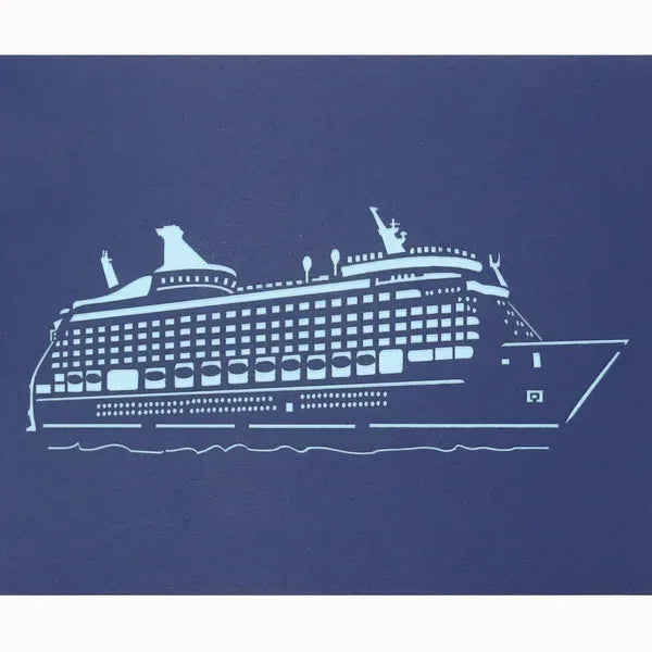 Pop Up Karte Kreuzfahrtschiff 3D Geburtstagskarte & Einladung & Gutschein Kreuzfahrt | Wandbild Galerie