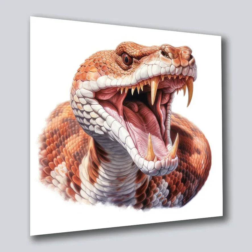Cobra Schlange 3 Wandbild Kunstdruck auf Leinwand | Wandbild Galerie