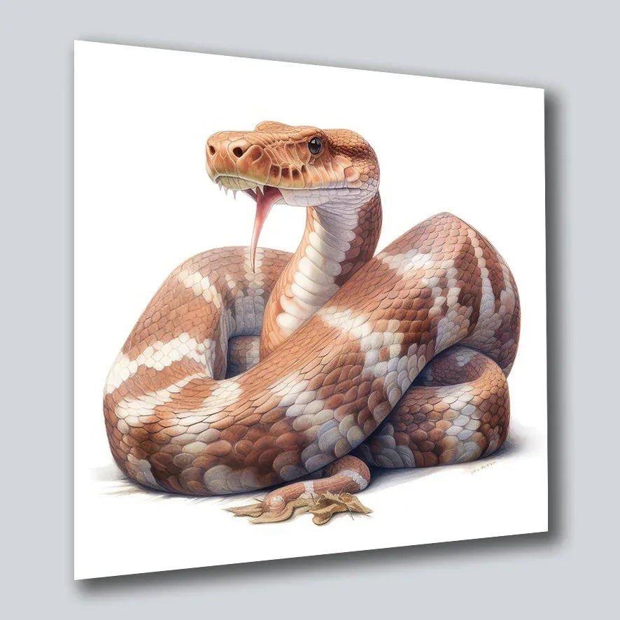 Cobra Schlange 2 Wandbild Kunstdruck auf Leinwand | Wandbild Galerie