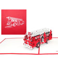 Pop Up Karte "Feuerwehr" 3D Geburtstagskarte, Karte zur Einschulung & Gutschein | Wandbild Galerie