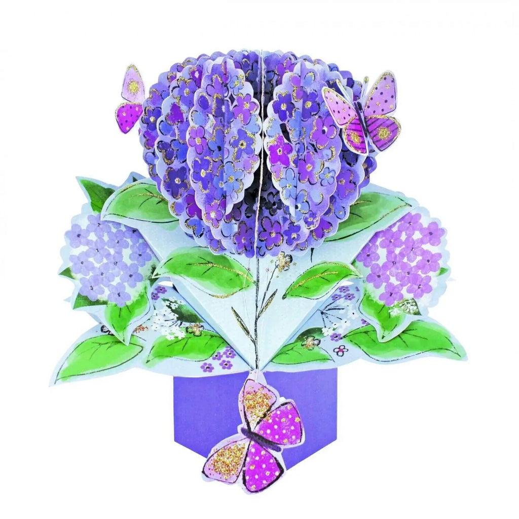 PopUp Klappkarte Glückwunschkarte Dankeskarte 3D Blumen und Schmetterling | Wandbild Galerie