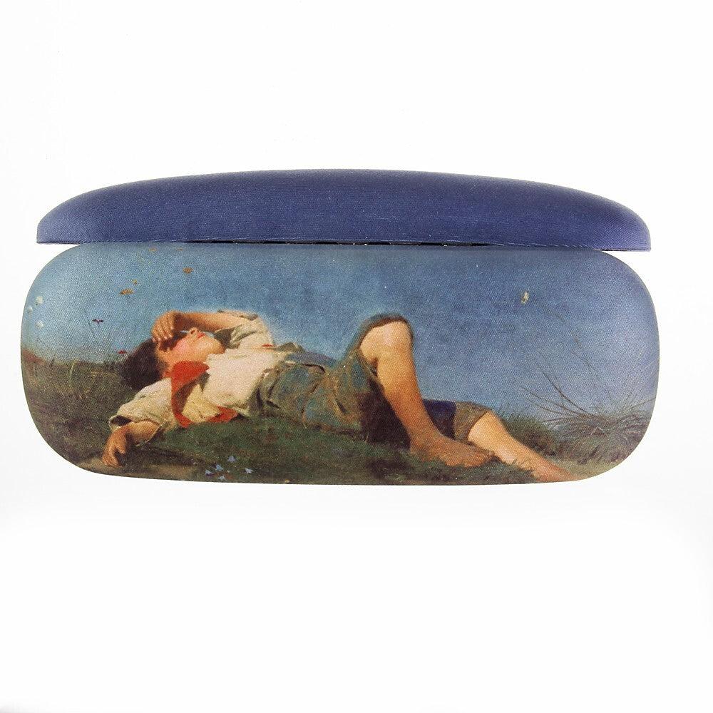 Brillenetui mit Putztuch Franz von Lenbach -Hirtenknabe- Etui mit Velour bezogen | Wandbild Galerie
