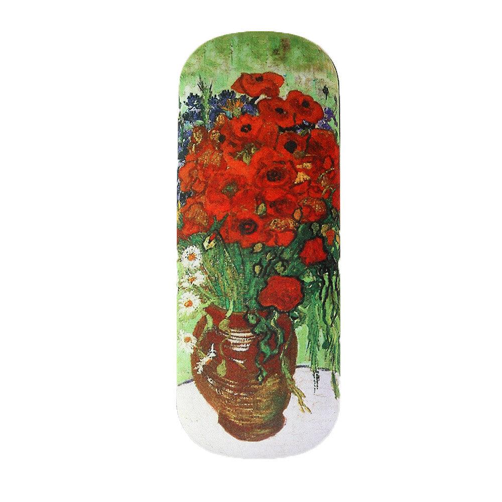 Brillenetui Van Gogh Mohn und Gänseblümchen Hartschale Brillenbox | Wandbild Galerie