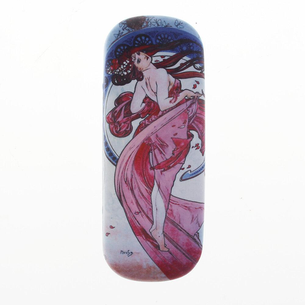 Brillenetui set mit Putztuch Mucha La Danse Hartschale Brillenbox Jugendstil | Wandbild Galerie