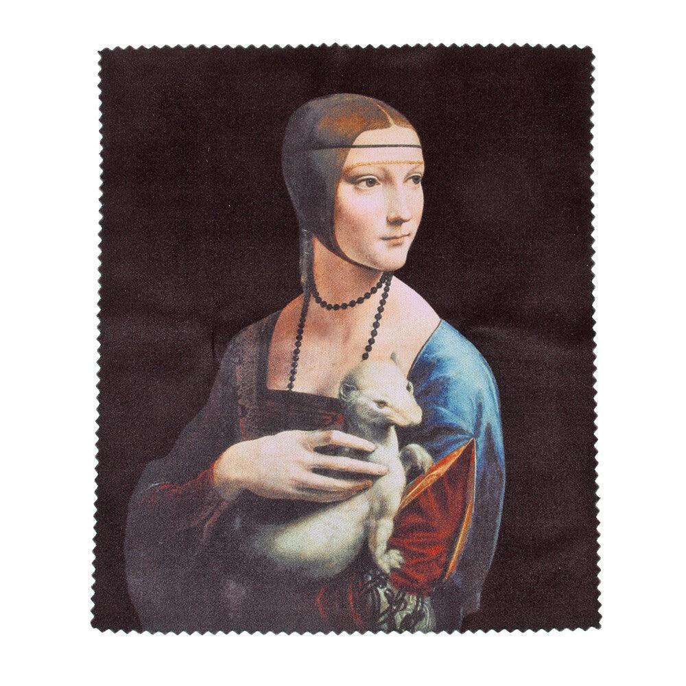 Brillenetui Set Leonardo Da Vinci Frau mit Hermelin Hartschale | Wandbild Galerie