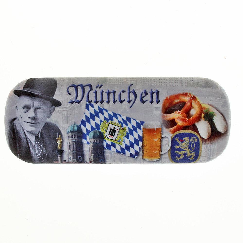 Brillenetui mit Putztuch Brillenbox microfaser bezogen München exclusiv bei uns | Wandbild Galerie