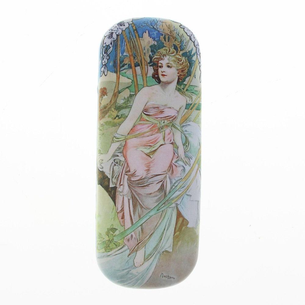 Kunst Brillenetui und Putztuch von Alphonse Mucha "Der Morgen - Le Matin | Wandbild Galerie