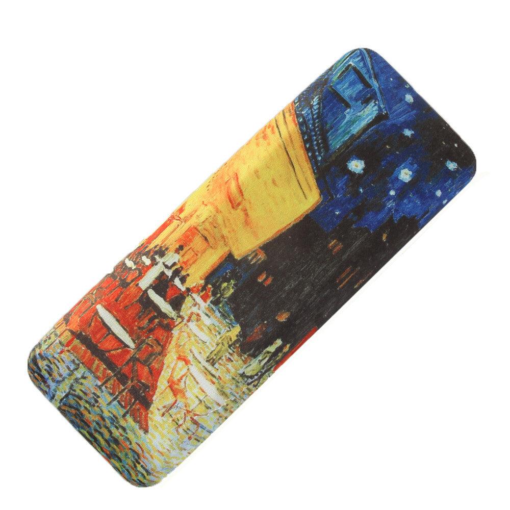 Brillenetui mit Putztuch Vincent van Gogh Cafeterasse am Abend Nachtcafe | Wandbild Galerie