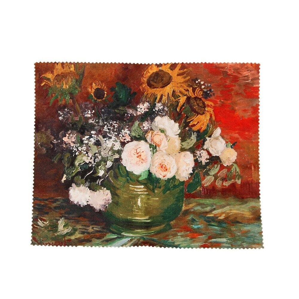 Brillenetui Vincent Van Gogh Rosen und Sonnenblumen Hartschale Brillenbox | Wandbild Galerie