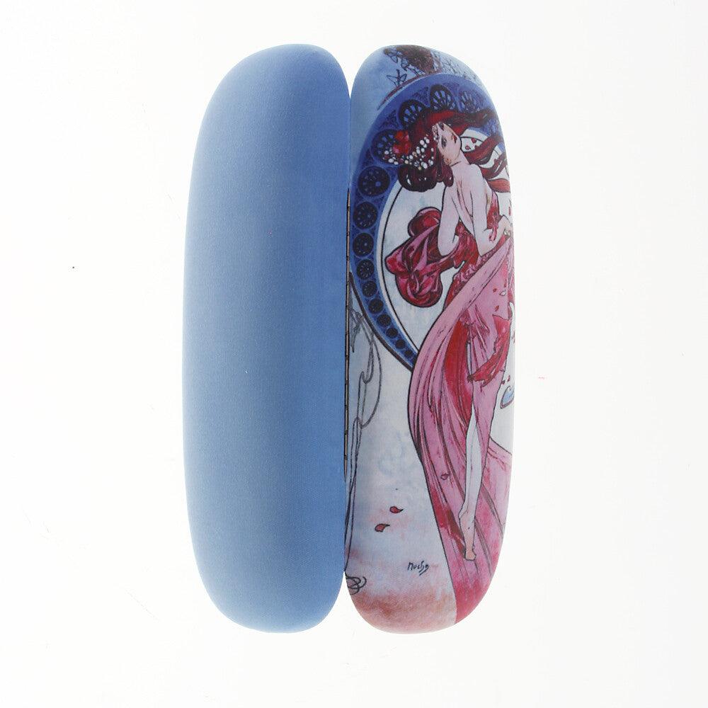 Brillenetui set mit Putztuch Mucha La Danse Hartschale Brillenbox Jugendstil | Wandbild Galerie