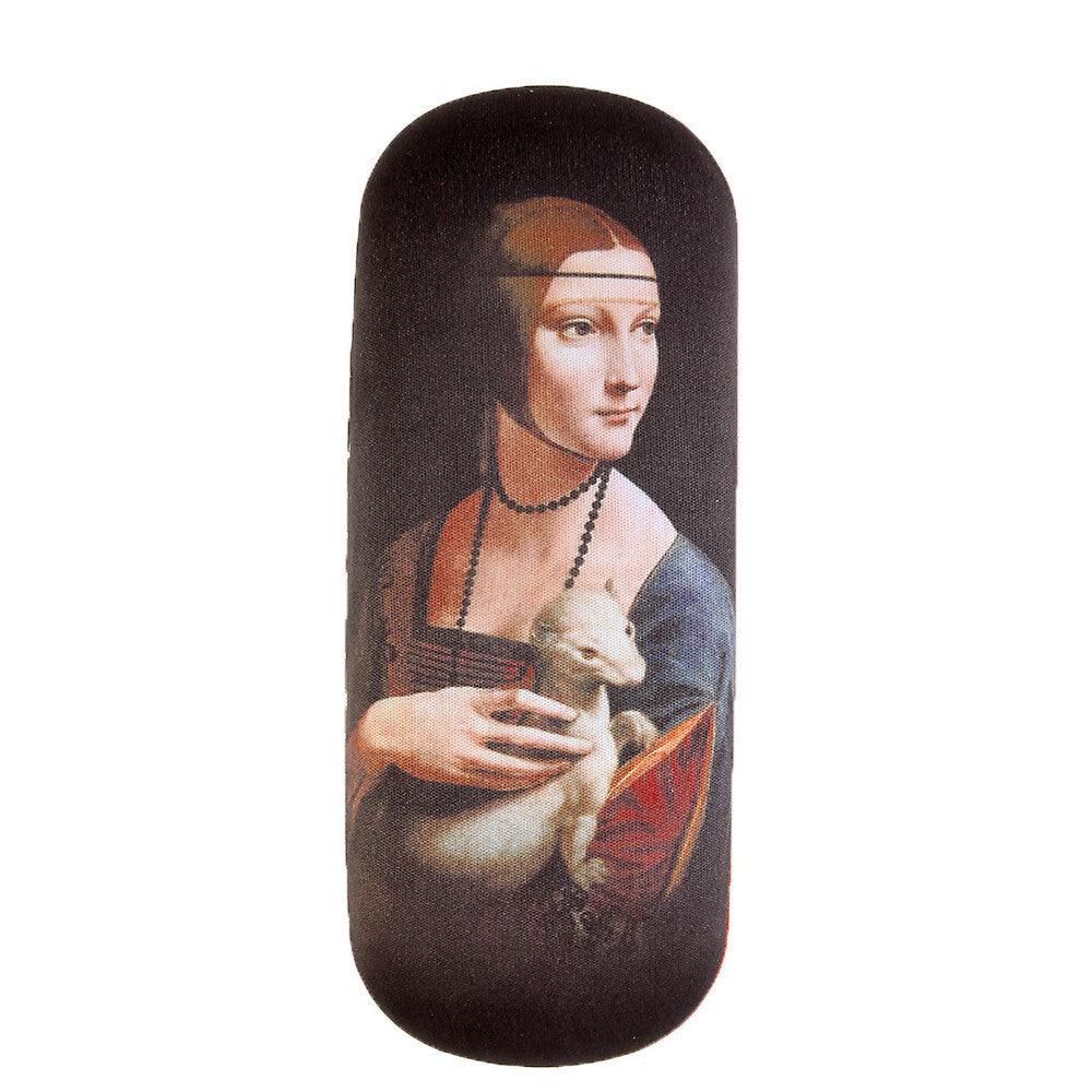 Brillenetui Set Leonardo Da Vinci Frau mit Hermelin Hartschale | Wandbild Galerie