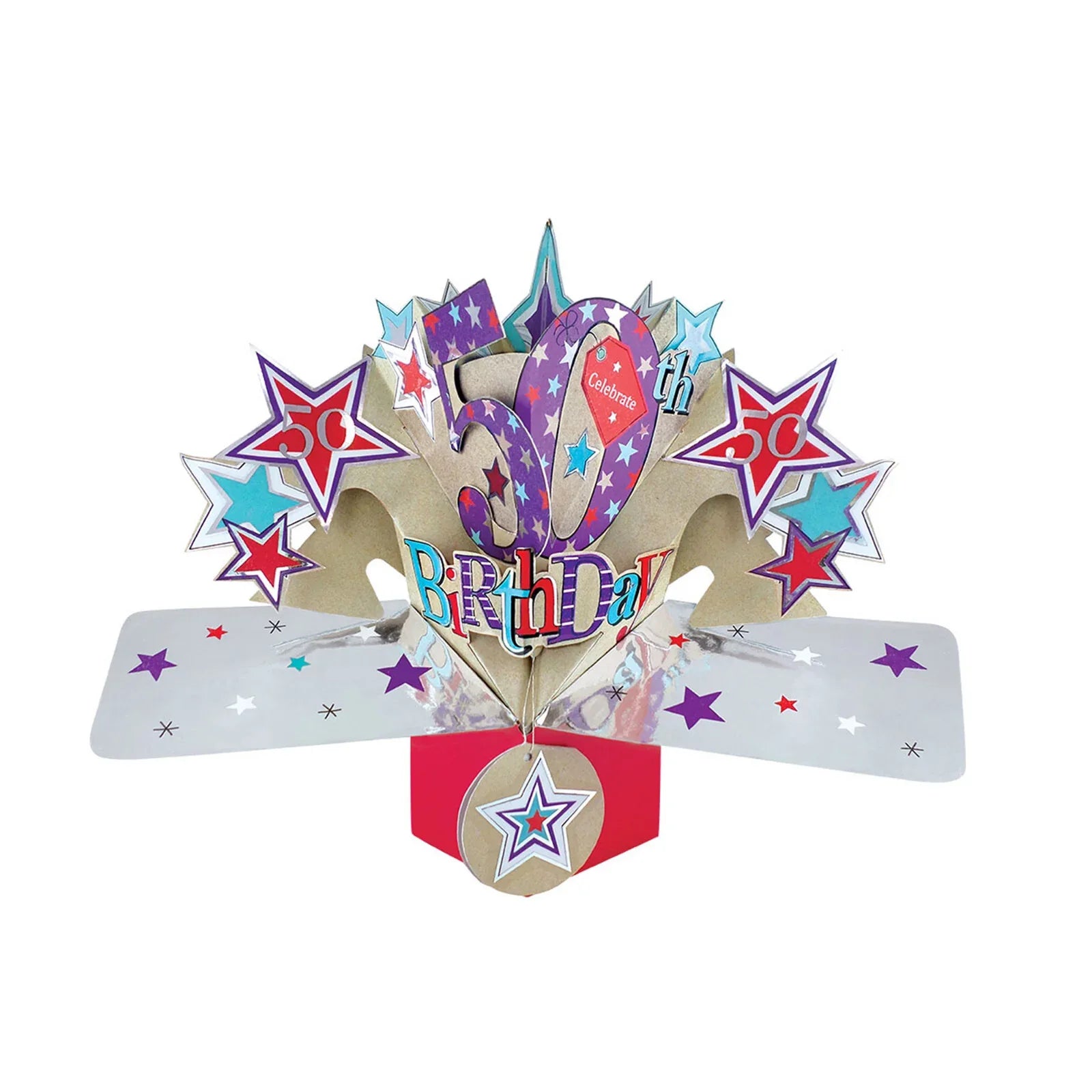PopUp Klappkarte 50. Geburtstag 3 D Happy Birthday Pop Up Grußkarte | Wandbild Galerie