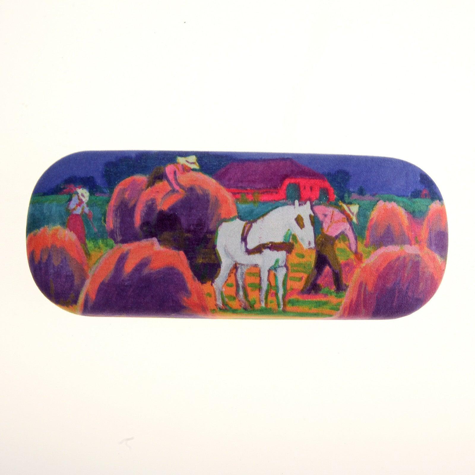 Brillenetui mit Putztuch: Das weiße Pferd, Jan Altink, Groninger | Wandbild Galerie