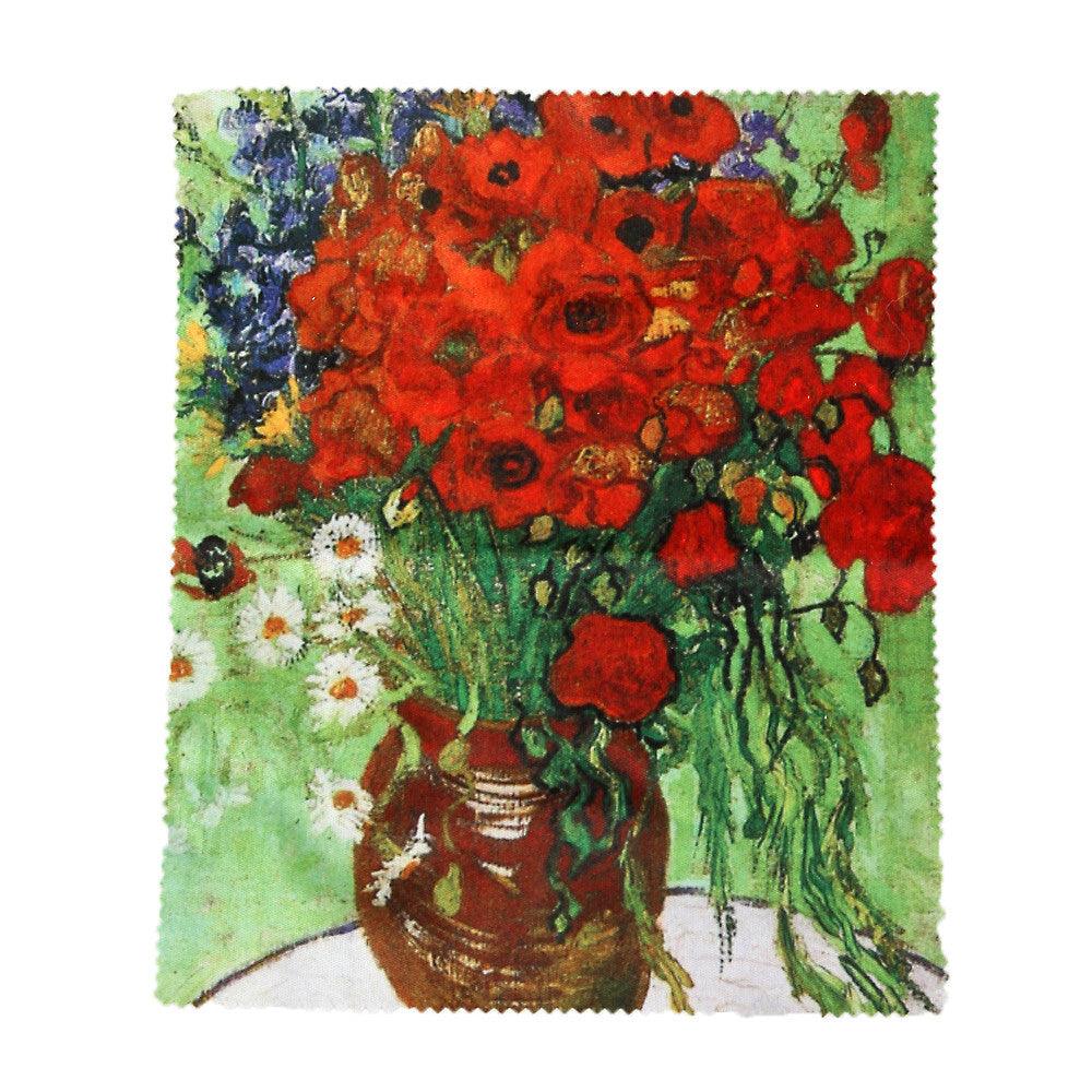 Brillenetui Van Gogh Mohn und Gänseblümchen Hartschale Brillenbox | Wandbild Galerie