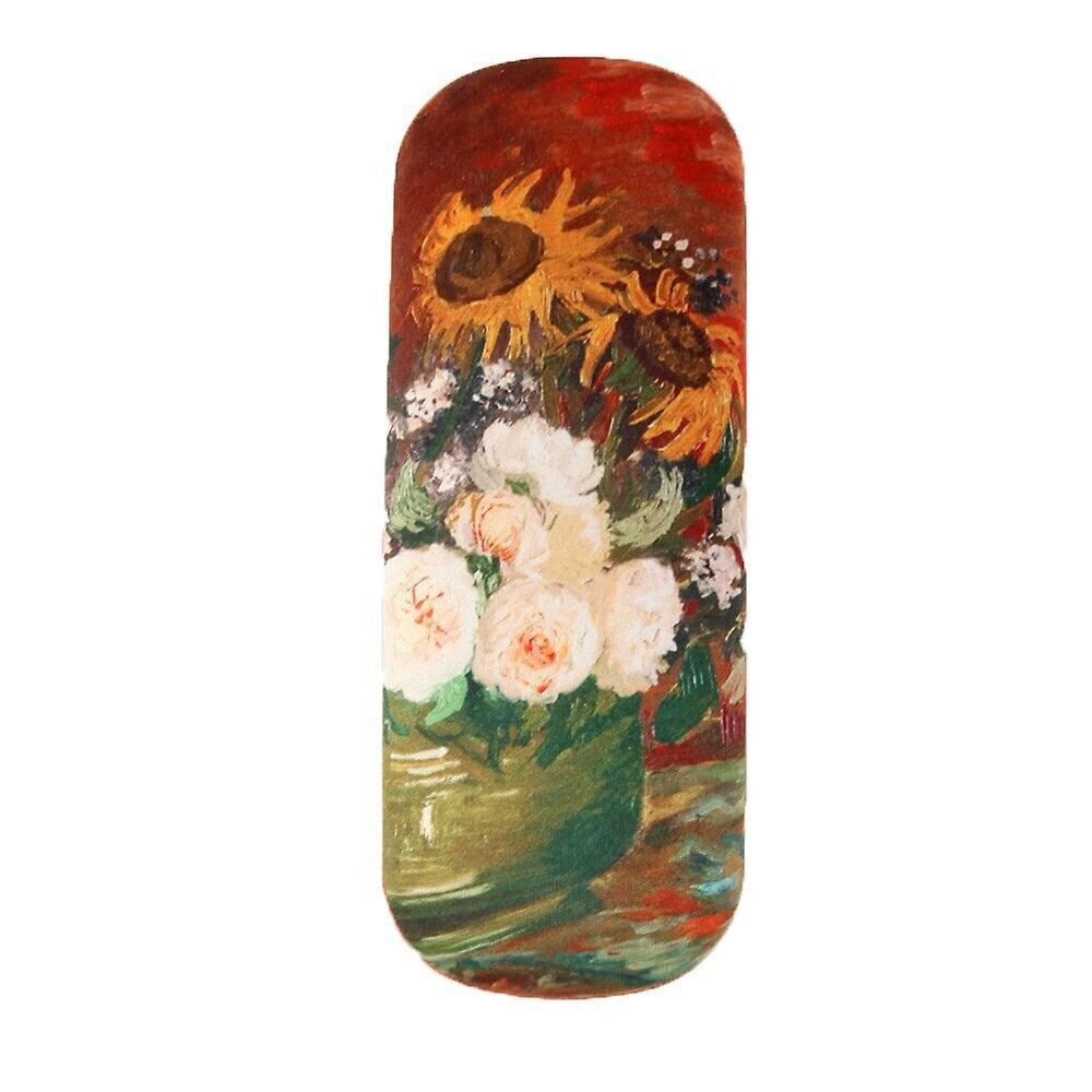 Brillenetui Vincent Van Gogh Rosen und Sonnenblumen Hartschale Brillenbox | Wandbild Galerie