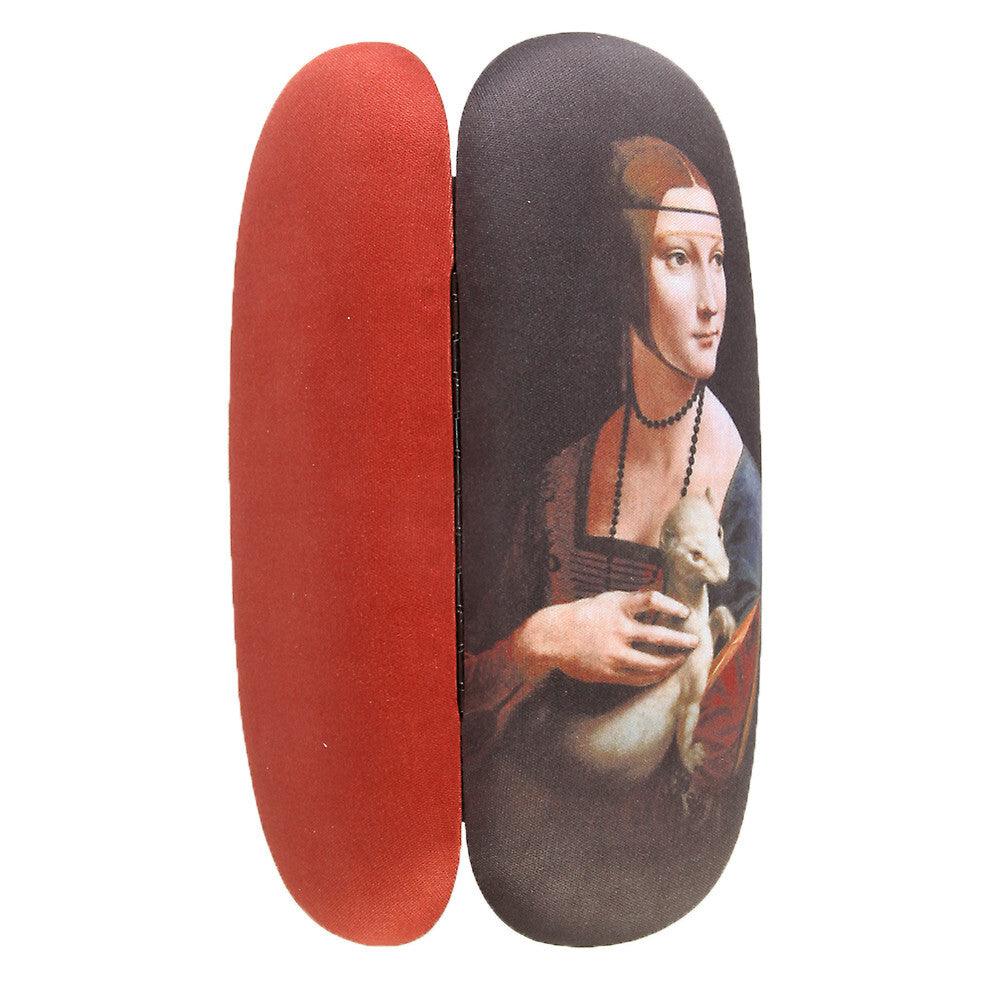 Brillenetui Set Leonardo Da Vinci Frau mit Hermelin Hartschale | Wandbild Galerie