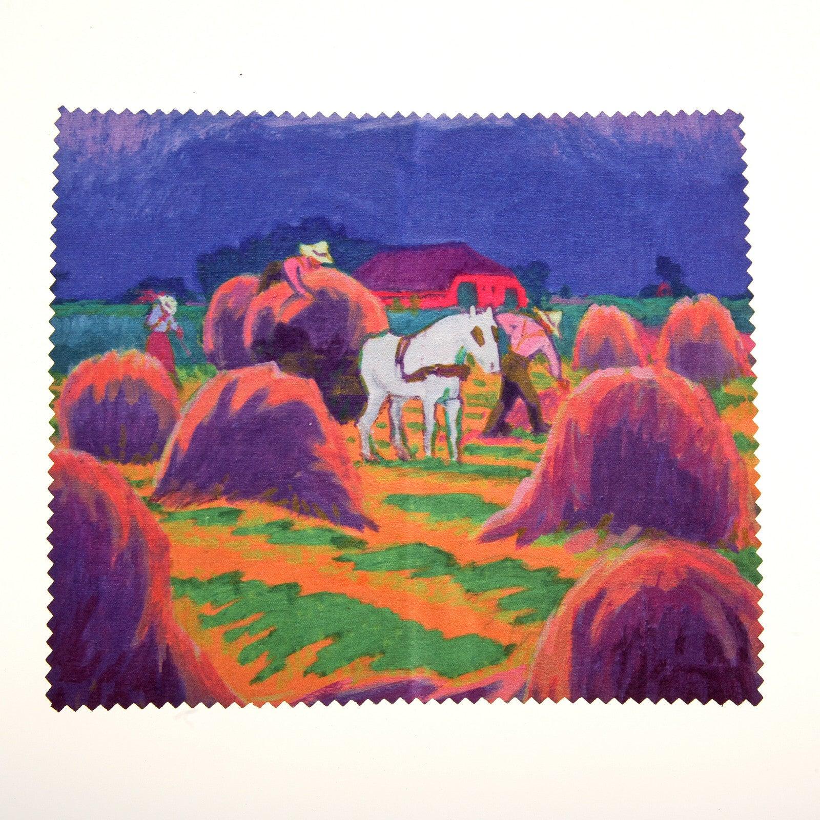 Brillenetui mit Putztuch: Das weiße Pferd, Jan Altink, Groninger | Wandbild Galerie