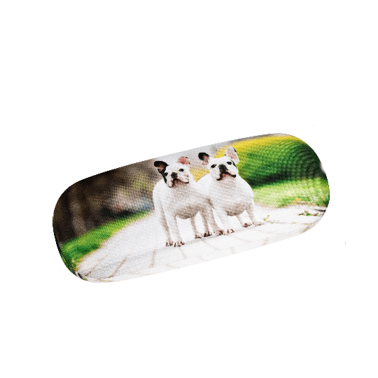 Brillenetui mit Putztuch Französische Bulldogge Etui für alle Hundeliebhaber | Wandbild Galerie