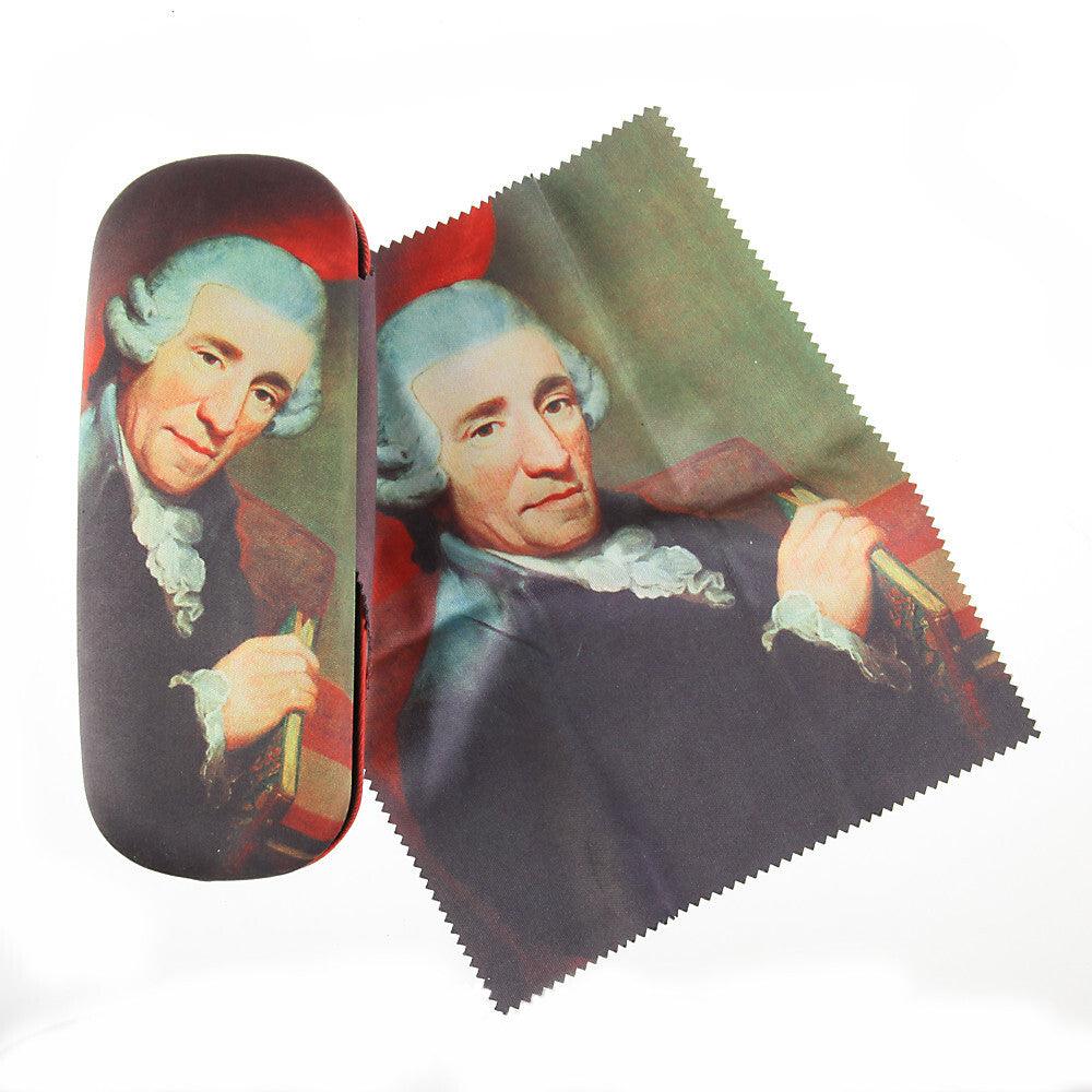 Brillenetui mit Putztuch Brillenbox microfaser bezogen J.Haydn | Wandbild Galerie
