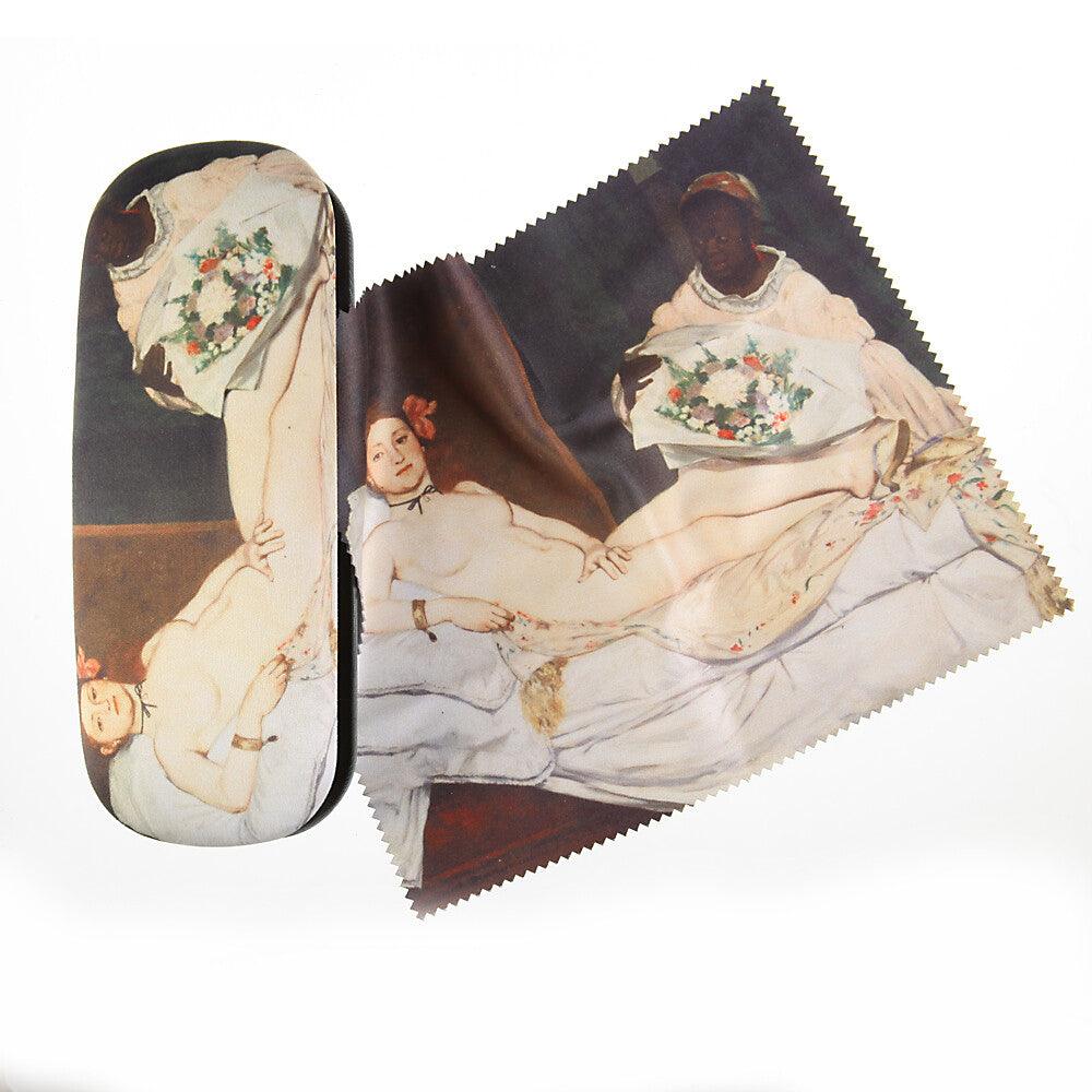 Brillenetui Manet Olympia Hartschale Brillenbox mit Putztuch | Wandbild Galerie