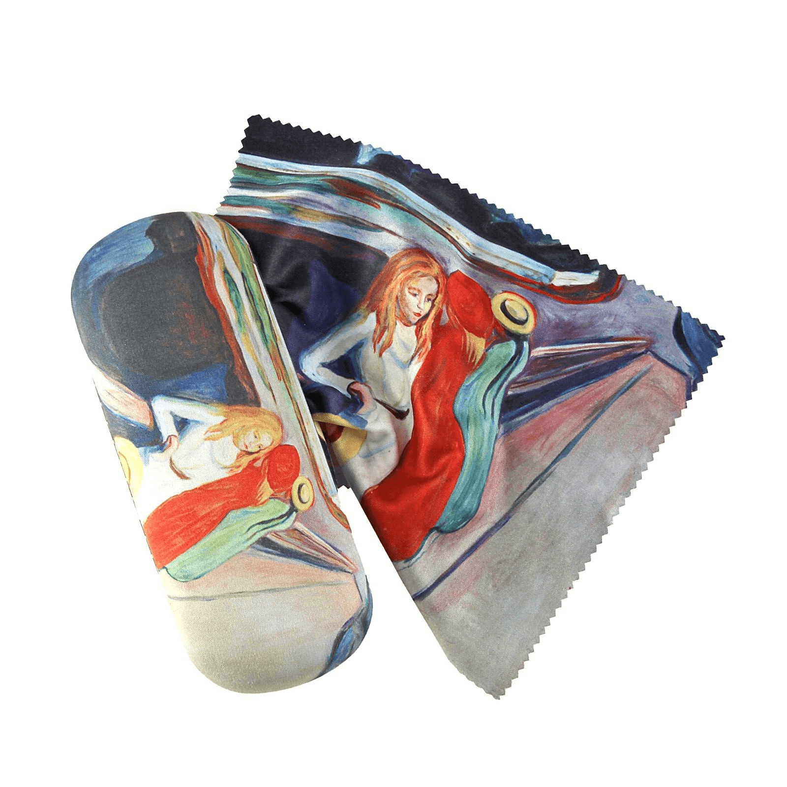 Brillenetui mit Putztuch von Edvard Munch "Mädchen auf der Brücke" Museum Wien | Wandbild Galerie