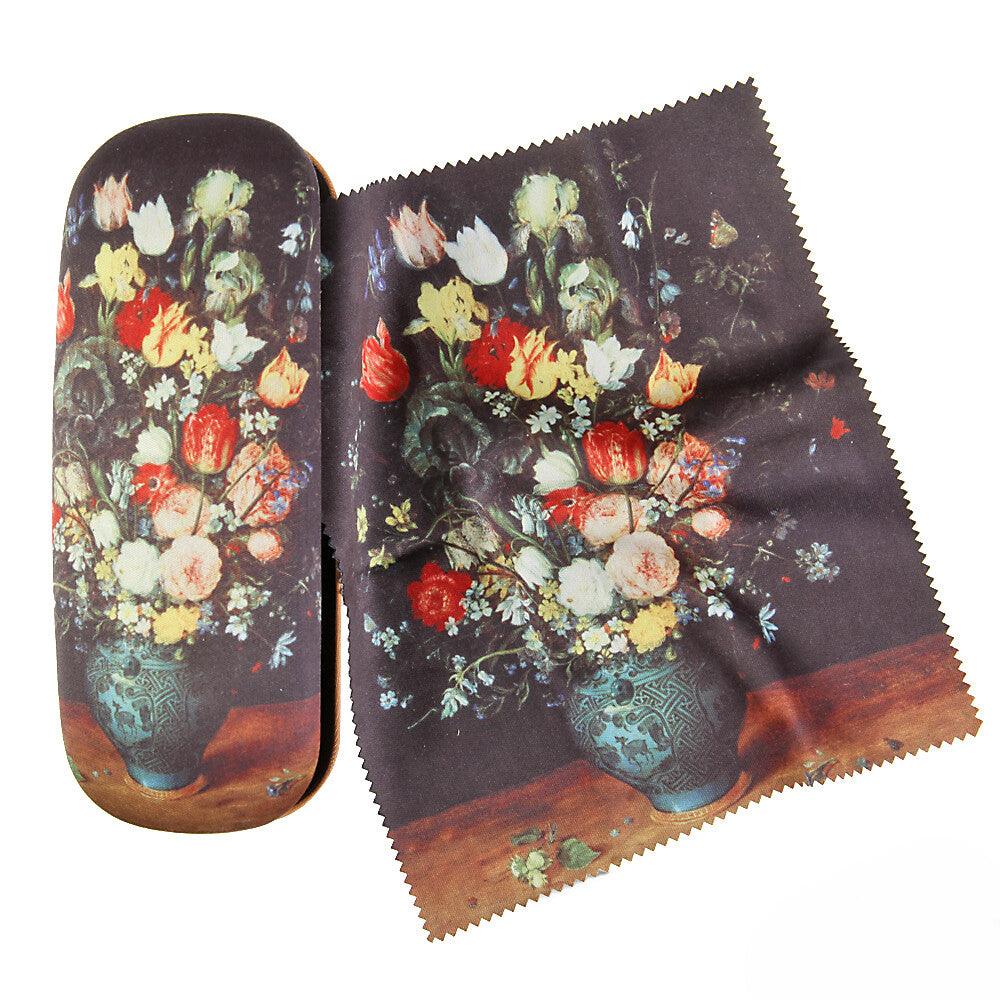Brillenetui incl. Putztuch von Brueghel "Der Blumenstrauß" | Wandbild Galerie