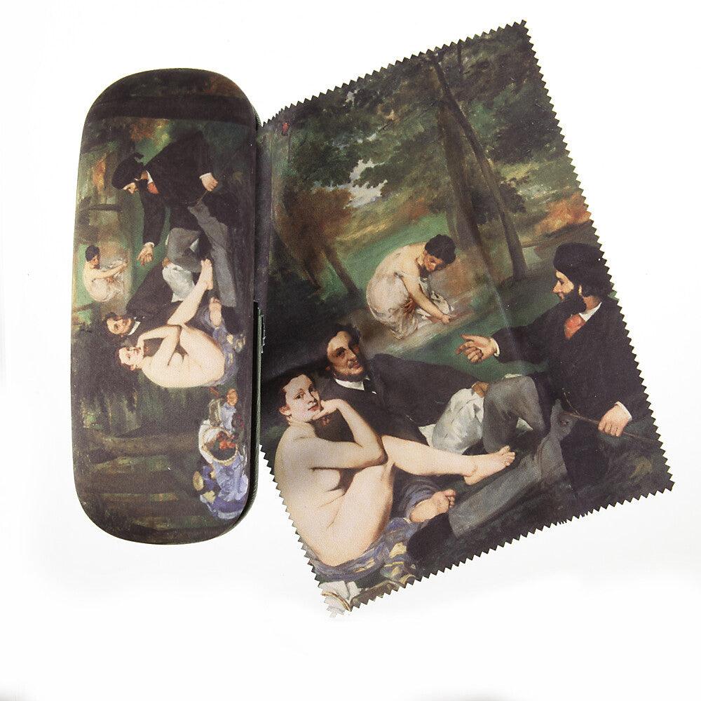Brillenetui Manet Frühstück im Grünen Hartschale Brillenbox | Wandbild Galerie