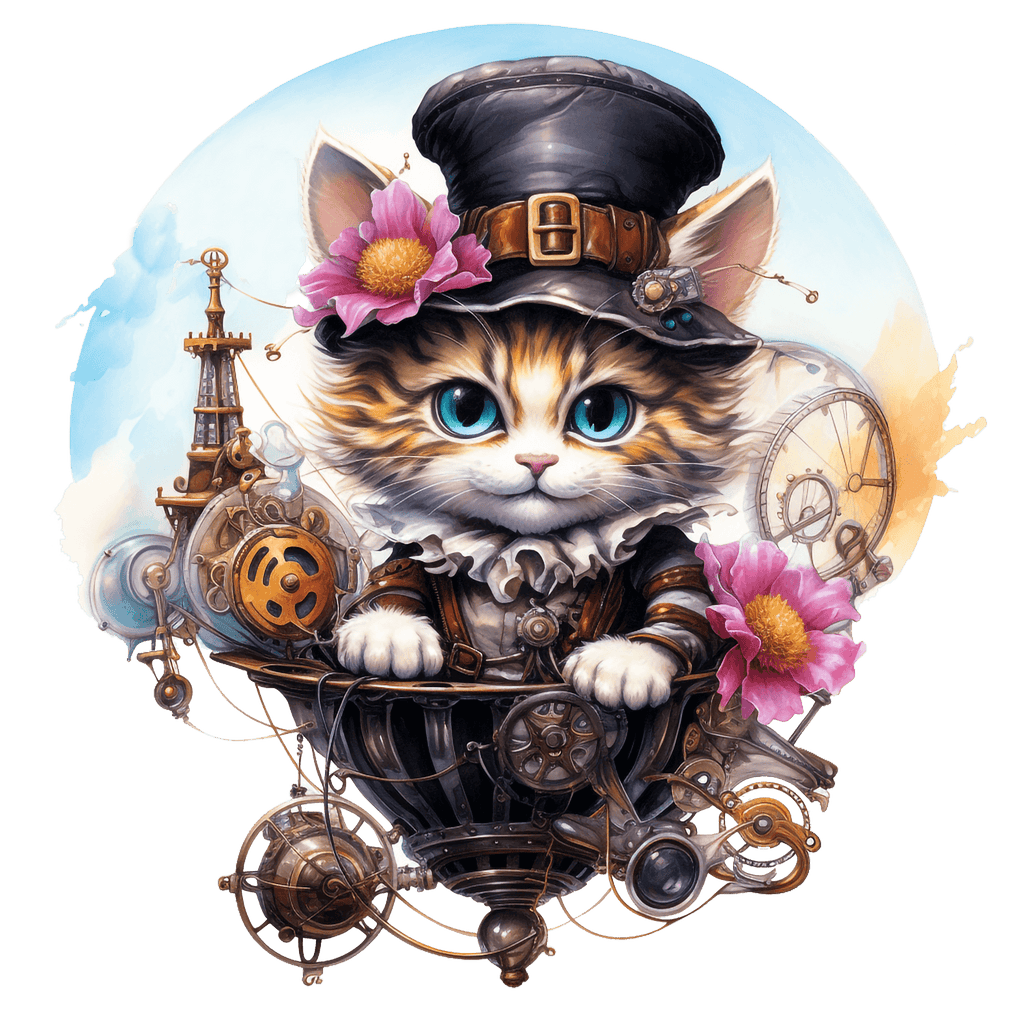 steampunkcat_1 - Wandbild Galerie