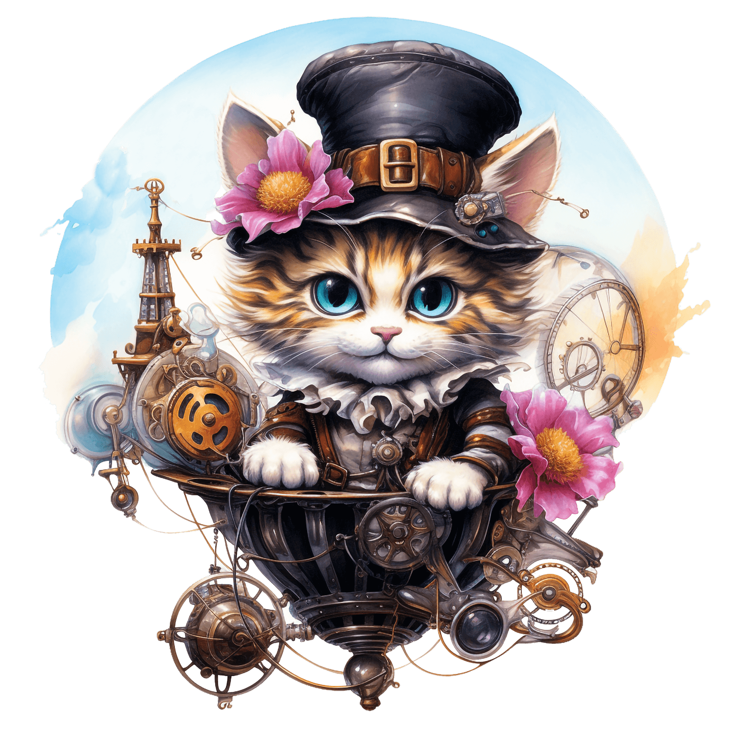 steampunkcat_1 - Wandbild Galerie