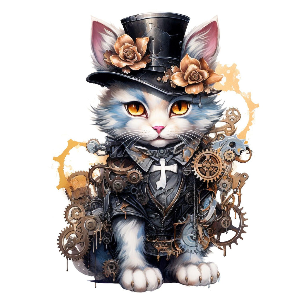 steampunkcat_11_Kopie - Wandbild Galerie