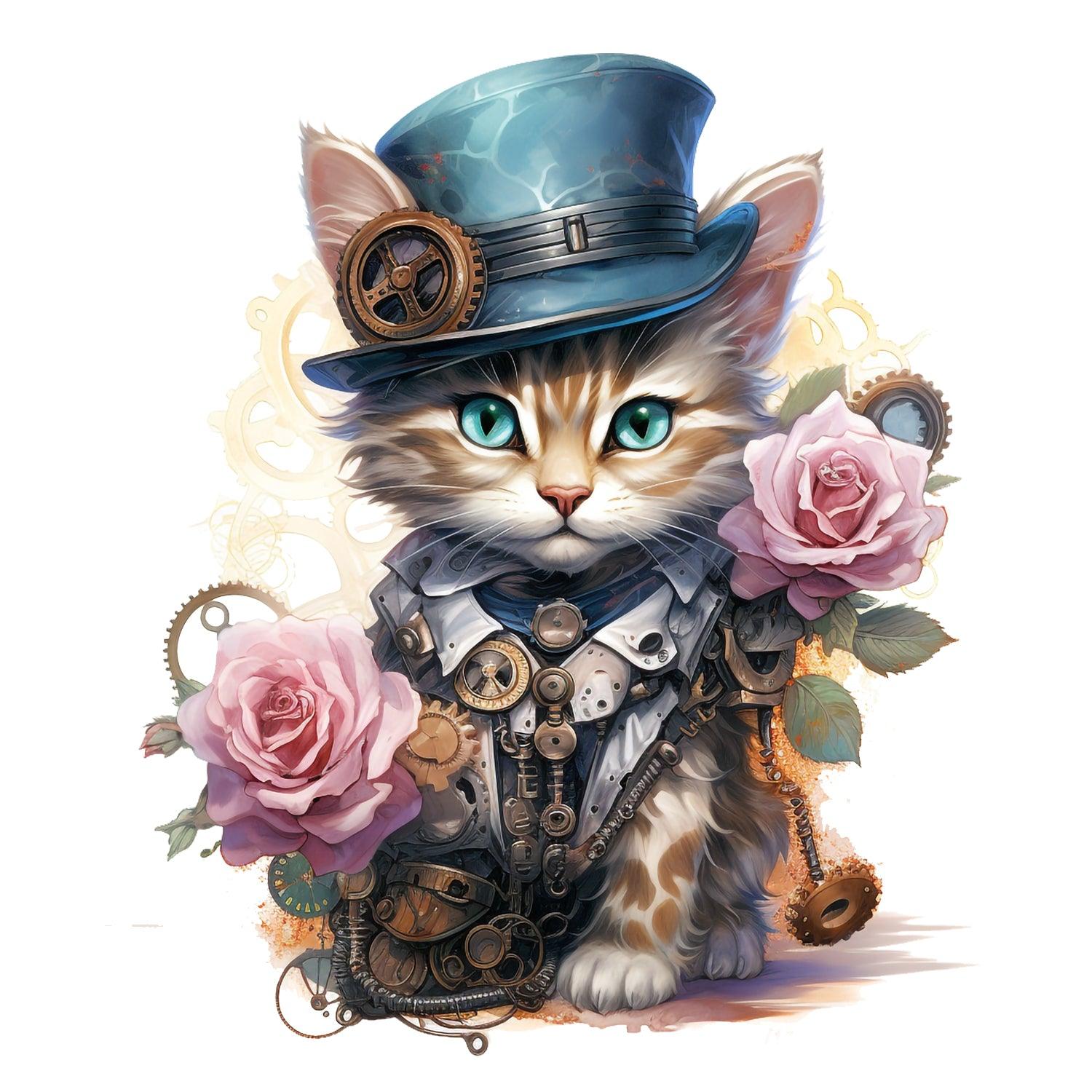 steampunkcat_12_Kopie - Wandbild Galerie