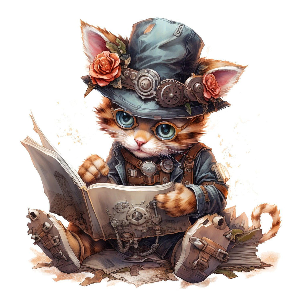 steampunkcat_14_Kopie - Wandbild Galerie