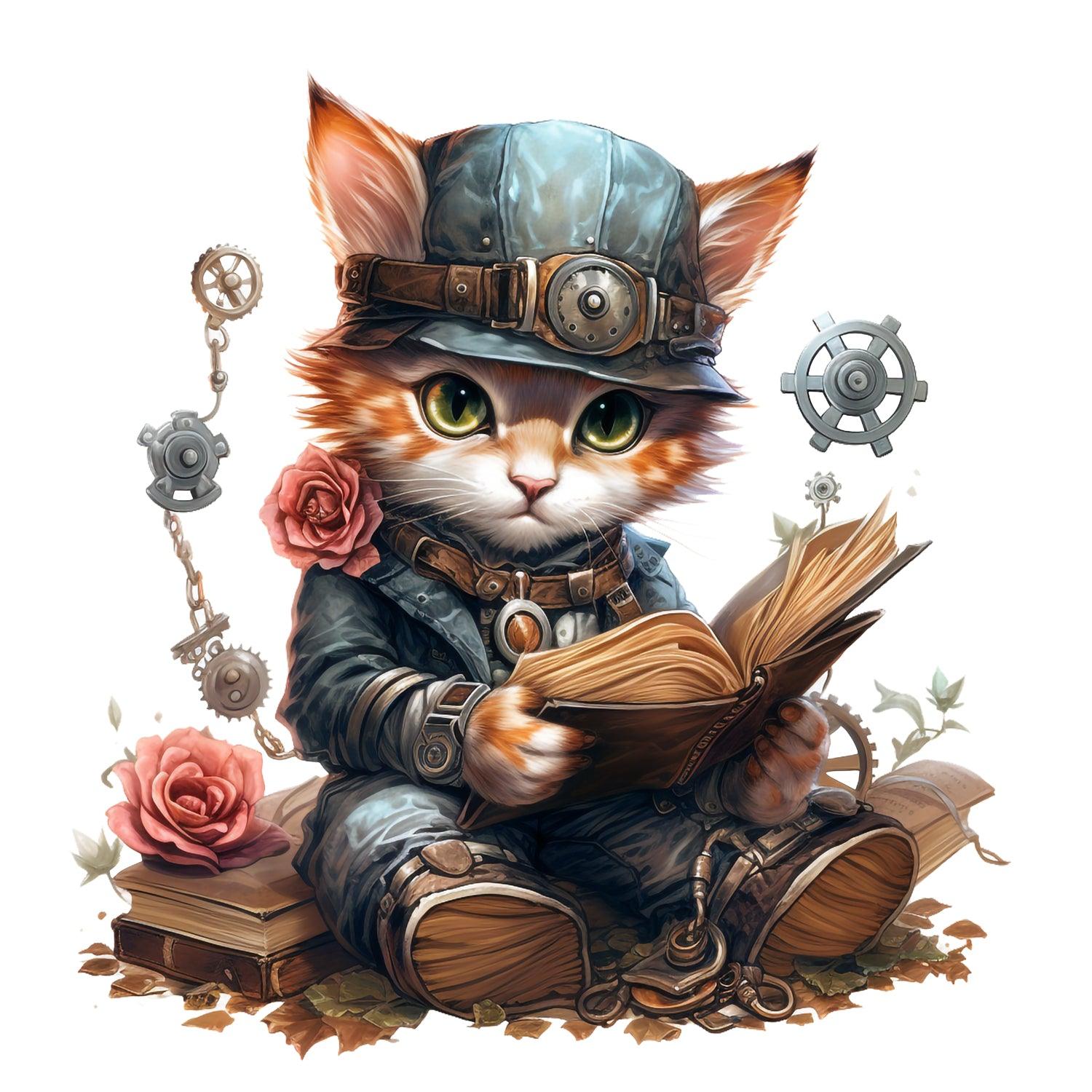 steampunkcat_15_Kopie - Wandbild Galerie