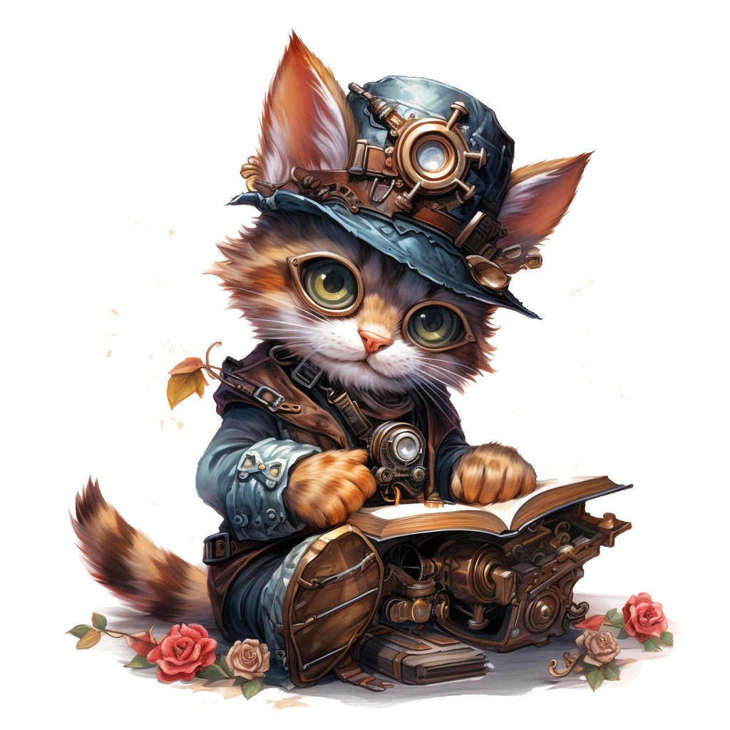 steampunkcat_18_Kopie - Wandbild Galerie