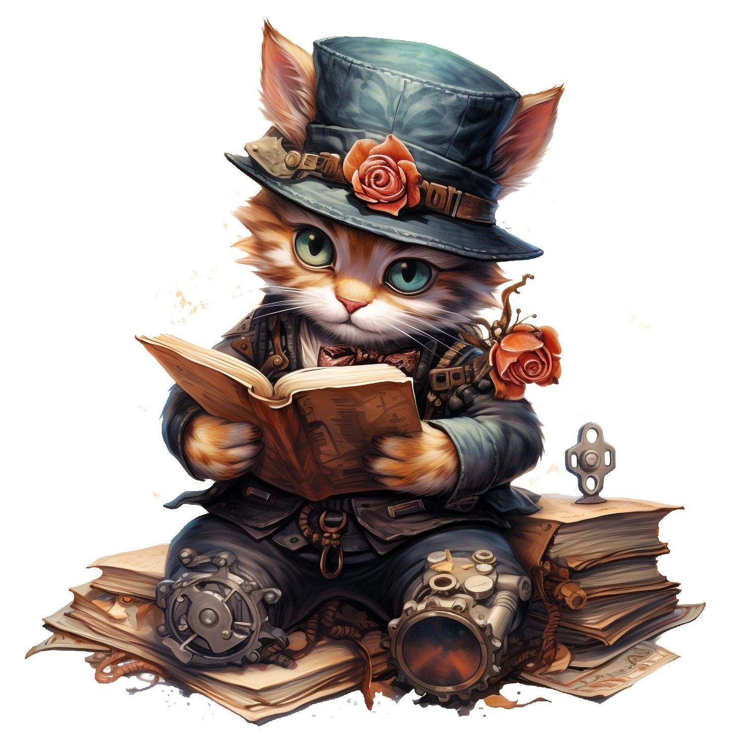 steampunkcat_19_2Kopie - Wandbild Galerie