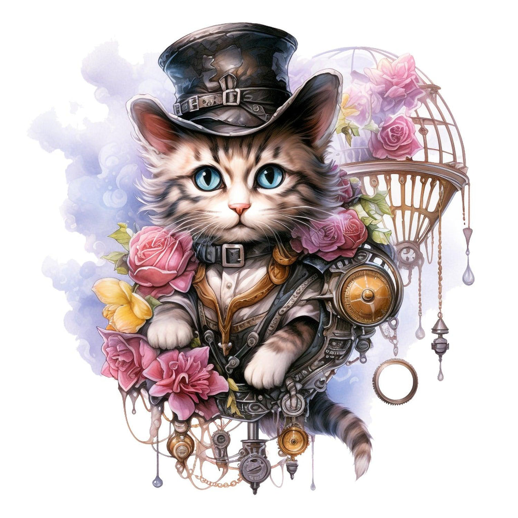 steampunkcat_4_Kopie - Wandbild Galerie