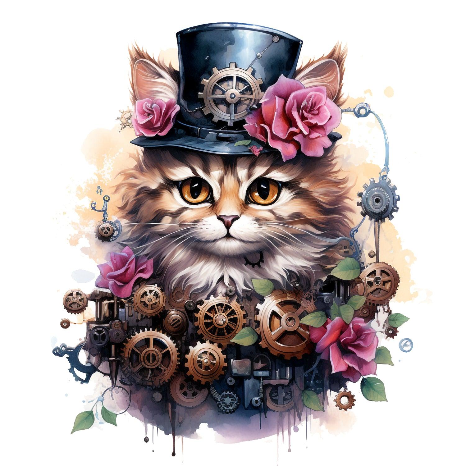 steampunkcat_7_Kopie - Wandbild Galerie