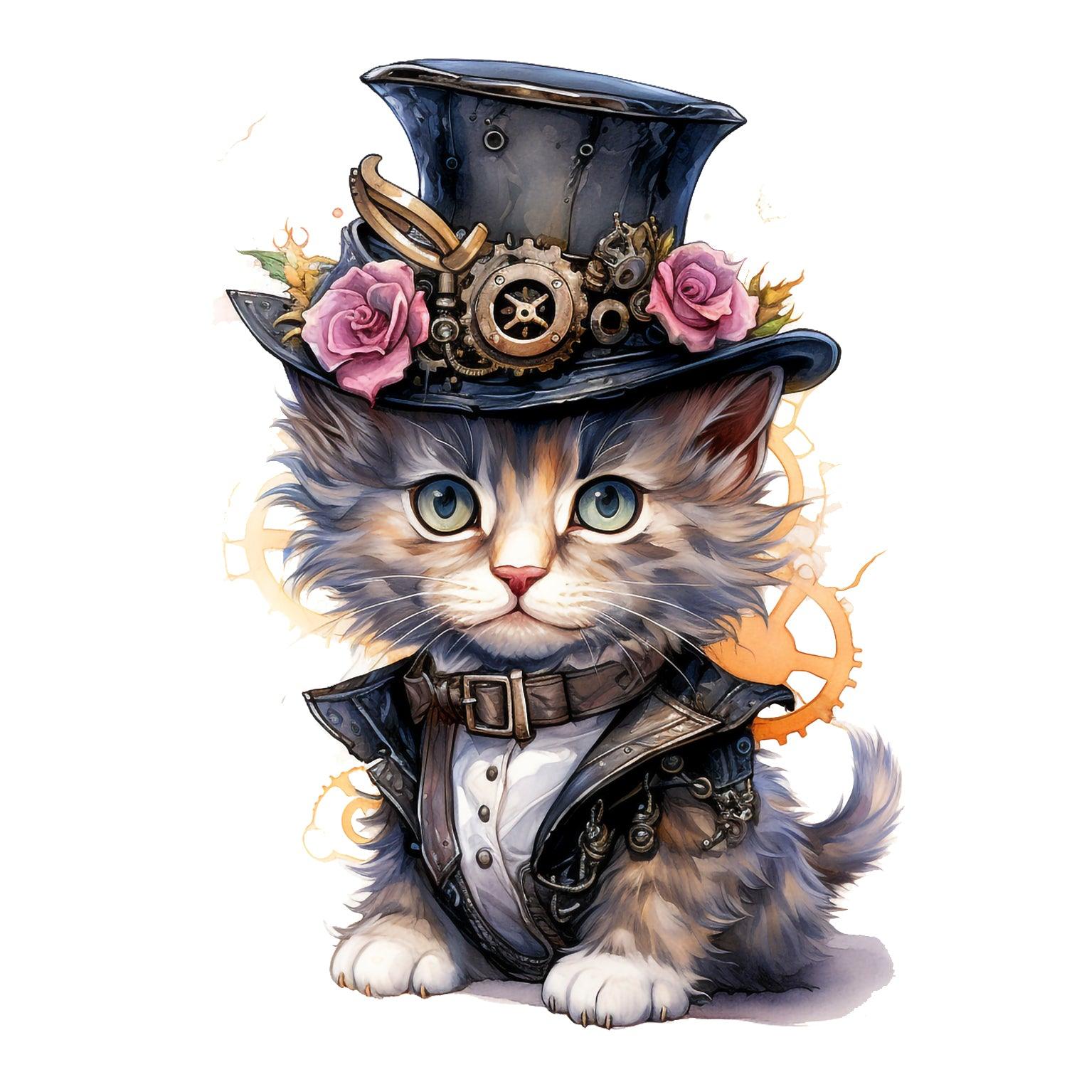 steampunkcat_8_Kopie - Wandbild Galerie